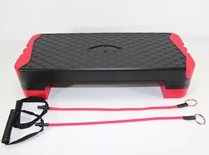 AEROBIC Steppbrett Stepper Board Fitness Step Brett verstellbar Höhe 2 Expander - Bild 1 von 10