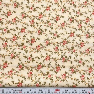 Allspice Tapestry by Joanna Figueroa Moda Floral Cream Cotton Remnant 13" x 44" - Picture 1 of 2