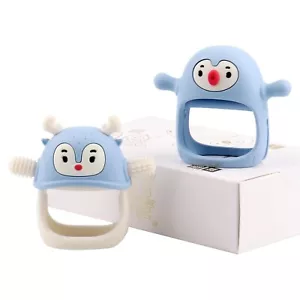 Baby Teething Toys Gift Set 0-18 Months, Penguin and Reindeer 2Pack - Picture 1 of 9