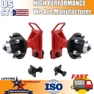 6x 5.5Lug Superior Shipping Container Wheels, Bolt-on 2Packs Upgrade Spindle New - Picture 1 of 15