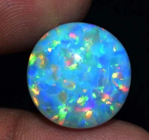 13.35 Ct Natural Ethiopian Fire Opal Certified Play of Color Untreated Gemstone - Picture 1 of 5
