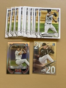 (21) 2021 Bowman Garrett Crochet RC Lot Of 21 Chrome Insert Base