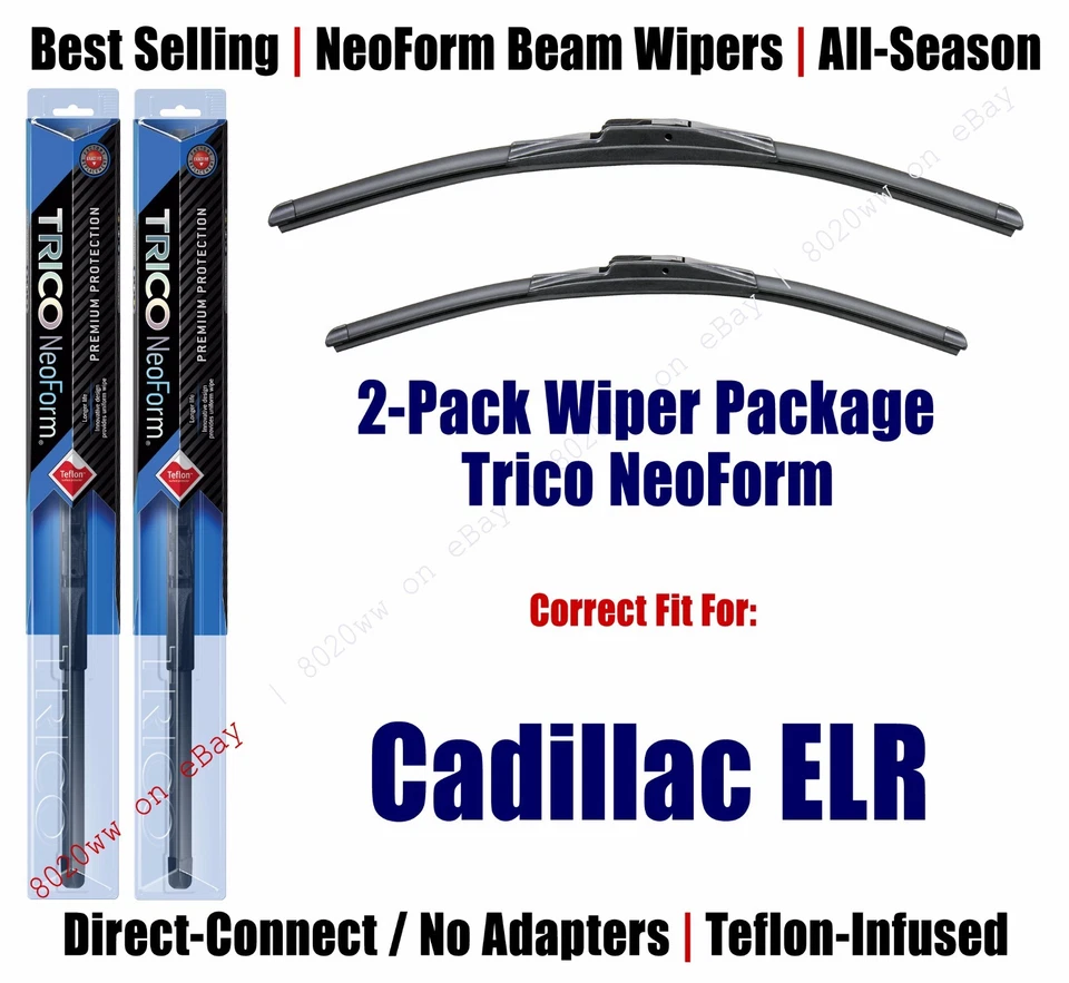 2pk Super-Premium NeoForm Wipers fit 2014+ Cadillac ELR - 162815x2 - Image 1 of 1