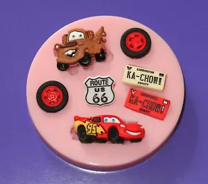 DISNEY CARS SILIKONFORM FÜR TORTENAUFLEGER SCHOKOLADE, TON ETC. - Bild 1 von 1