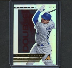 Adrián González 2013 Pinnacle Clear Vision doble #CV22 Los Angeles Dodgers - Imagen 1 de 2