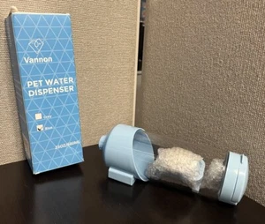 Automatic Self Dispensing Gravity Pet Feeder Waterer 23oz Blue Vannon - Picture 1 of 6