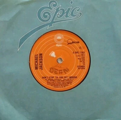 Michael Jackson-Don't Stop 'Til You Get Enough Vinyl 7" Single.1979 S EPC 7763. - Image 1 of 4