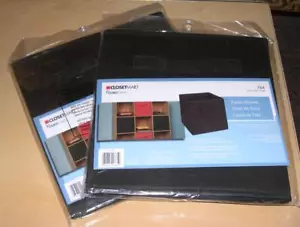 2 Closetmaid Fabric Drawers (#784) 10.5 x 10.5 x 11", Black, New - Picture 1 of 1