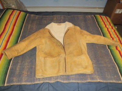 Sheepskin German Vintage Brown  Shearling Jacket No Size Tag - Image 1 of 4