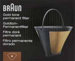 Filtro caffè BRAUN tono oro #4 per birrai BCO - BRSC002 AX13210002 - Foto 1 di 3