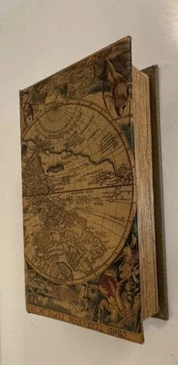 Искусственная книга секретная коробка для хранения - карта с подкладкой магнитная застежка - Изображение 1 из 3