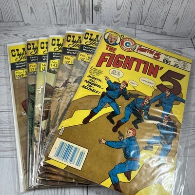 Vintage Comic Magazine Mixed Lot 6 Classics Illustrated & 1 Fightin5 Collectible - Image 1 of 4