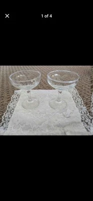 Bolso de dinero vintage de encaje para copas de champán y novias de novia y novio Foto 1 de 4