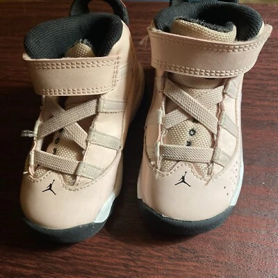 Girl’s Air Jordan 6 Rings Athletic Shoes ‘Atmosphere’ 323420 602 - Size 6c - Image 1 of 4