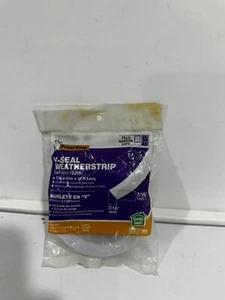 NEW Frost King V-Seal Weather-strip 7/16-Inch x 17-Feet White M13W FAST SHIPPING - Picture 1 of 1