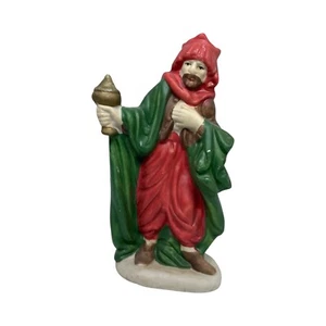 Figura de Wiseman Navidad Green Creek Cerámica Belén Pieza de Repuesto - Imagen 1 de 6