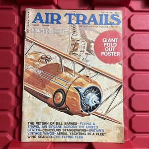 Air Trails Premier Issue Aviation Magazine Giant Fold Put Poster Vtg Fall 1976 - Imagen 1 de 2