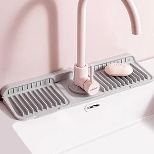 Silicone Sink Splash Guard for Kitchen Bathroom, Faucet Mat for Kitchen Sink,... - Picture 1 of 9