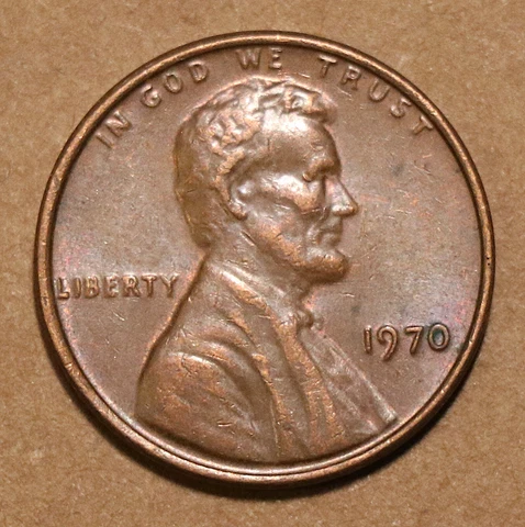 1970 Lincoln Memorial cent circulated Cover