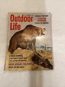 VINTAGE 1961 NOVEMBER OUTDOOR LIFE MAGAZINE FISHING, HUNTING, CAMPING, BIG GAME - Picture 1 of 9