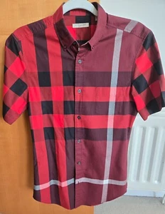 Burberry Red Check Cotton Extra Small shirt - Picture 1 of 4