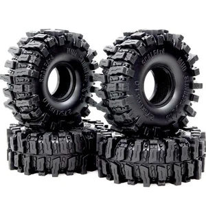 4x RC Soft Sticky 1.0 neumáticos de barro para RC Crawler 1/24 SCX24 FCX24 1/18 TRX4M - Imagen 1 de 48