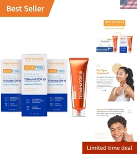 Dermatologist Recommended 10% Benzoyl Peroxide Acne Spot Treatment - 3 Jars - Picture 1 of 10