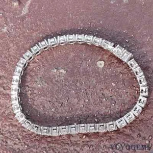 4CT Round Cut Lab-Created Diamond Women's Tennis Bracelet 14k White Gold Plated - Picture 1 of 1