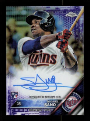 2016 Topps Chrome #RA-MS Miguel Sano RC Purple Auto #'d /250 - Image 1 of 2