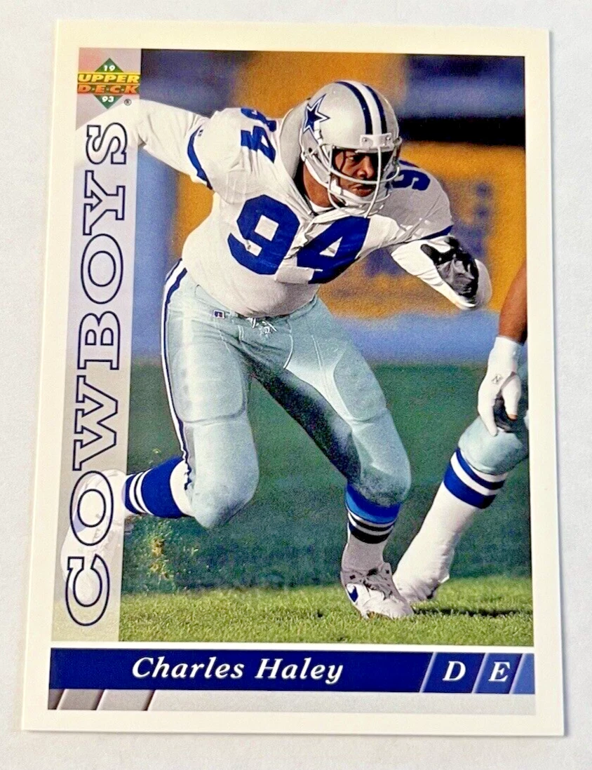 1993 Upper Deck NFL Football Trading Card #D2 Charles Haley Dallas Cowboys