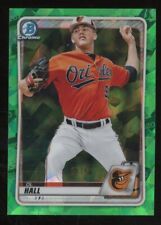 2020 Bowman Chrome Sapphire Edition Green Refractor DL Hall RC Rookie /50