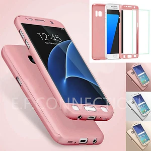 Etui Coque Housse + Verre Trempe Protection Intégrale 360° pour Samsung - Photo 1/16