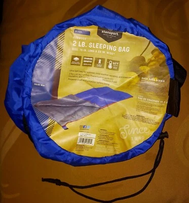 SACO DE DORMIR RECTANGULAR STANSPORT REDWOOD 2 LB 35 pulgadas X 75 pulgadas Foto 1 de 4