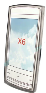 Silikon TPU Handy Hülle Cover Case Schutz Bumper in Smoke für Nokia X6 - Bild 1 von 10