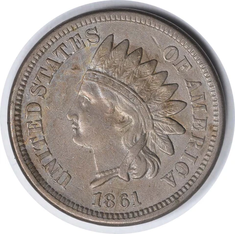 1861/1 Indian Cent FS-301 EF Uncertified #744 Cover