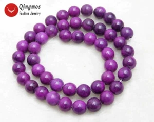 8mm Round Purple Sugilite Loose Bead for Jewelry Making DIY Necklace Strand 15'' - Picture 1 of 5