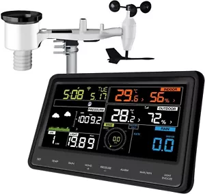 ECOWITT WS2910 Wi-Fi Weather Station Color Display with Wireless Outdoor Solar P - Picture 1 of 7