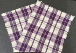 Girls Infinity Scarf Purple Plaid NWOT - Picture 1 of 3