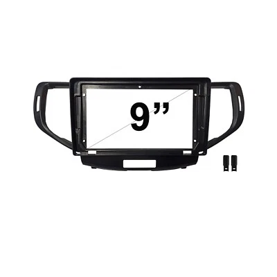 9" FACIA KIT Fascia Dash Plate Panel For Honda Accord Euro 2008-2015 Black SP - Image 1 of 2