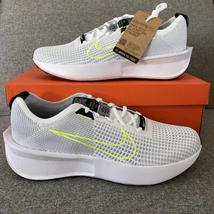 Nike Mens 14 Interact Run Running Shoes Athletic Sneaker FD2291-100 White Volt - Picture 1 of 9