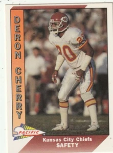 FREE SHIPPING-MINT-1991 Pacific Deron Cherry #206 CHIEFS PLUS BONUS CARDS - Picture 1 of 1