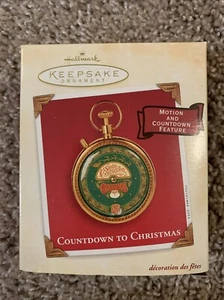 Hallmark Andenken Ornament Countdown to Christmas Taschenuhr Bewegung mit Box - Bild 1 von 1