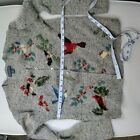 Northern Isles Women's Cardigan With Birds Sz Small