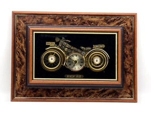 Vintage Wall Clock Hanging BMW R32 Picture Wall Decore Framed - Picture 1 of 4