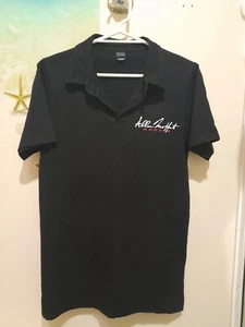 Allan Moffat V8 Supercars Collared Shirt Size Small Black Back Print Motorracing - Picture 1 of 10