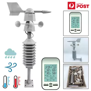 Wireless Weather Station Digital Wind Rain Temperature Sensor Indoor Outdoor AU - Picture 1 of 14