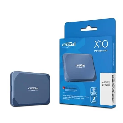 Crucial X10 External SSD 1TB USB3.2/Type-C iPhone 15 series operation confirmed - Image 1 of 4