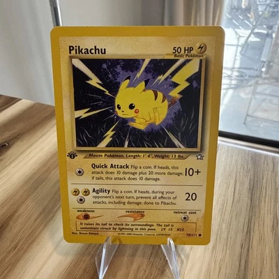 Pokémon Pikachu TCG Neo Genesis 1st Edition Common Card 70/111 - Image 1 of 2