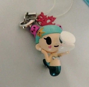 TOKIDOKI SEA PUNK FRENZIES CAROLLINA MINI CHARM ZIPPER PULL KEYCHAIN NEW - Picture 1 of 11