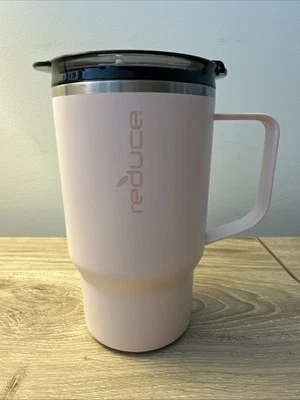 Taza aislada al vacío rosa Reducir Hot1 18 oz tapa de flujo ajustable acero inoxidable Foto 1 de 4